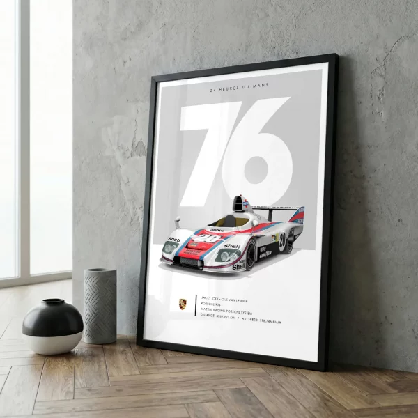 Poster 24h du Mans 1976 – Porsche 936