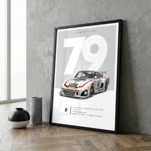 Poster 24h du Mans 1979 – Porsche 935 K3