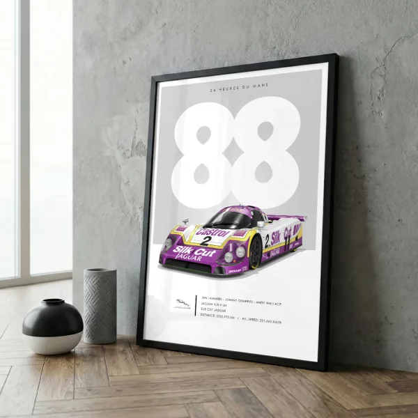 Poster 24h du Mans 1988 – Jaguar XJR-9 LM