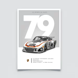 Poster 24h du Mans 1979, Porsche 935 K3