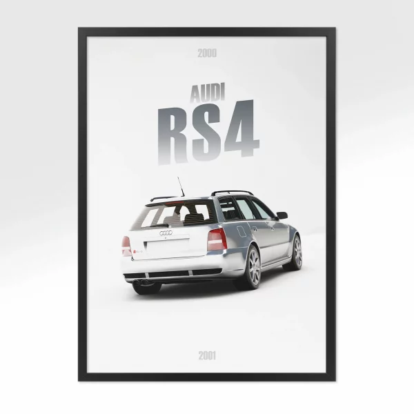 Poster Audi RS4 – Vue arrière
