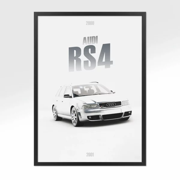 Poster Audi RS4 – Vue avant