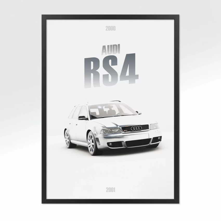 Poster Audi RS4 - Vue avant