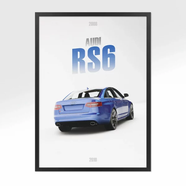 Poster Audi RS6 – Vue arrière