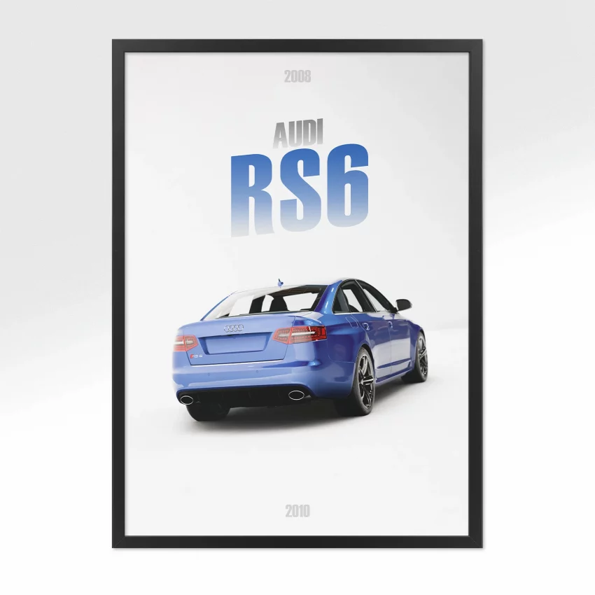 Poster Audi RS6 - Vue arrière