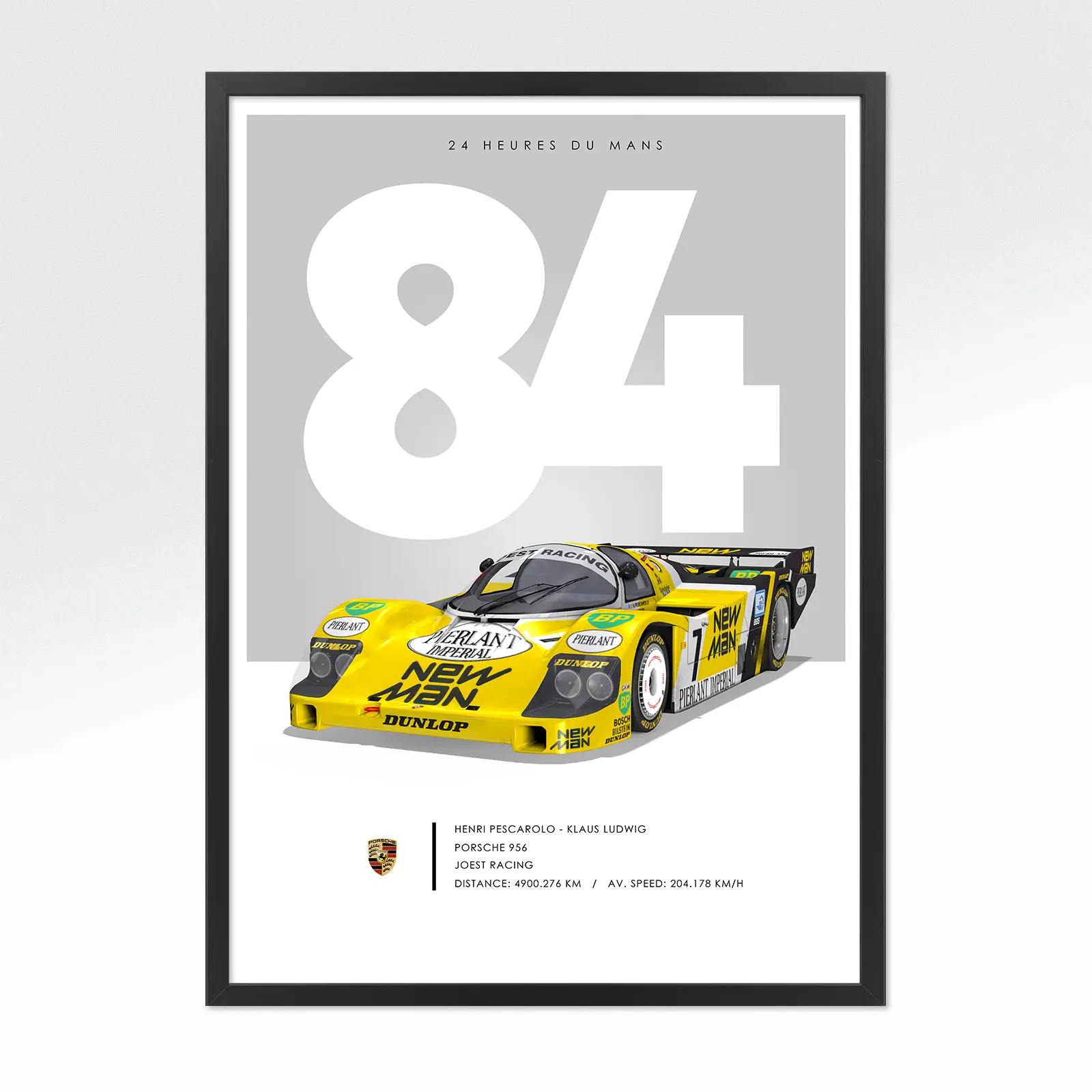 Poster 24h le mans Porsche 1984