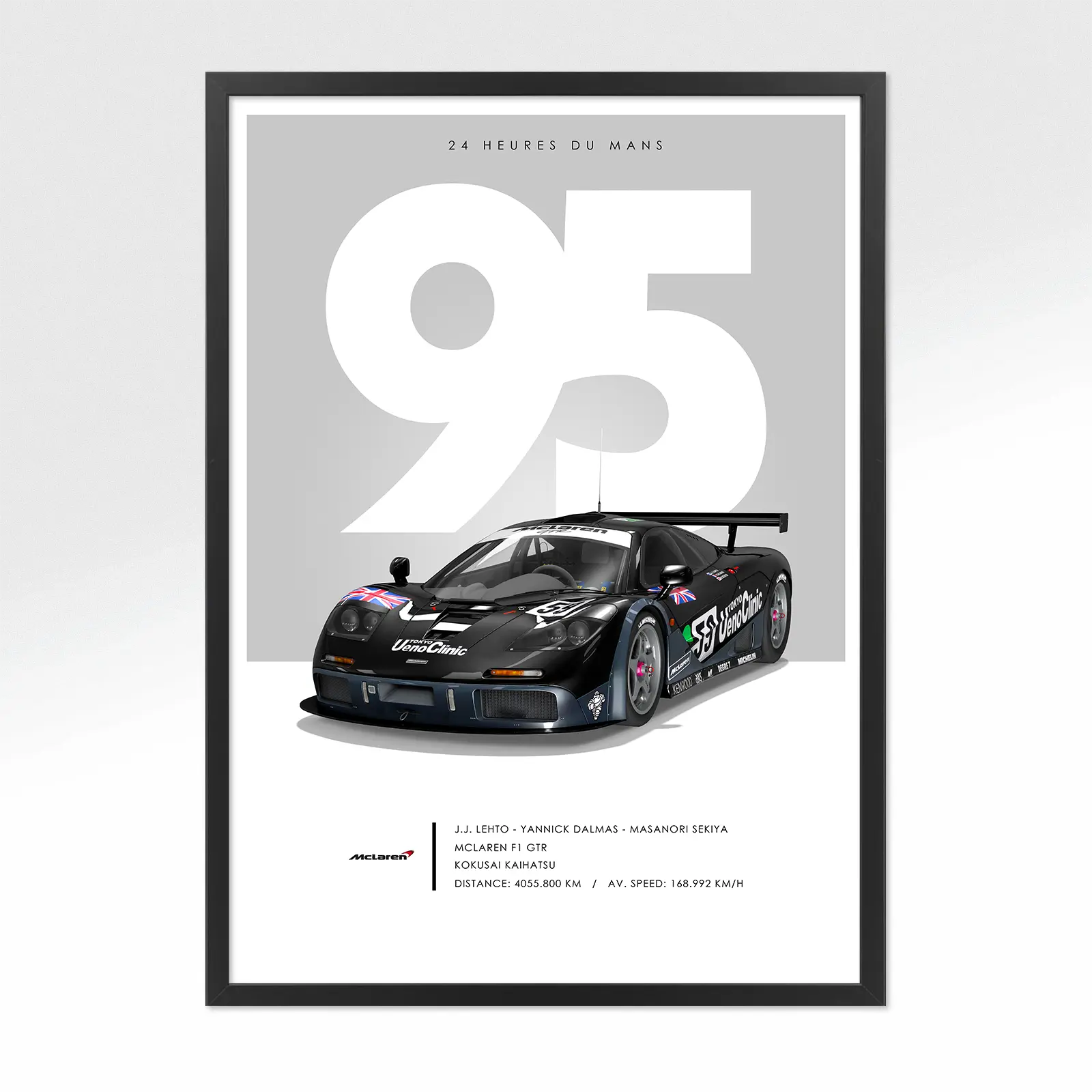 Poster 24h le mans McLaren 1995
