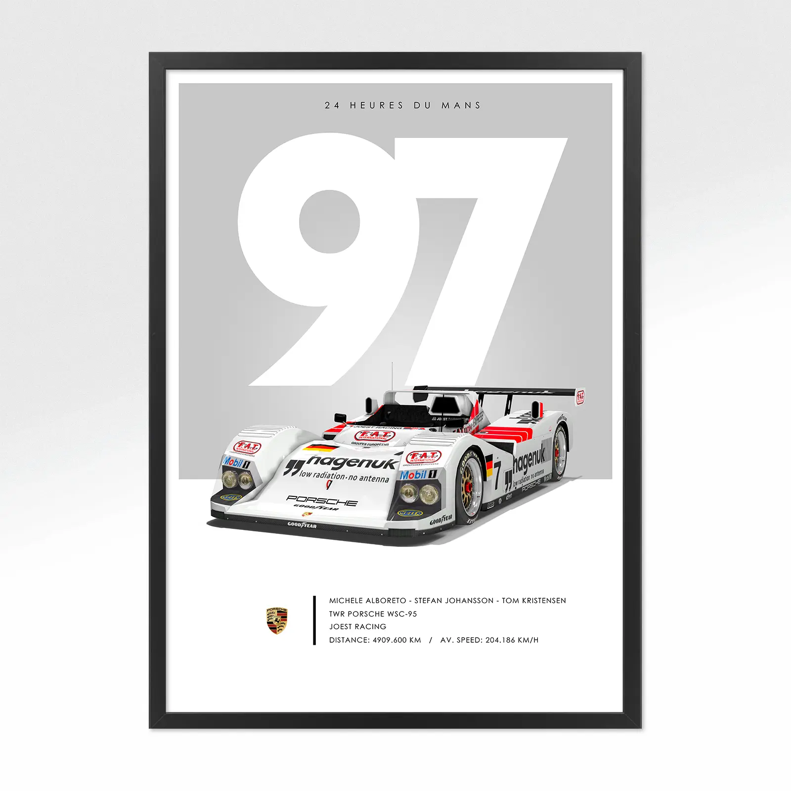 Poster 24h le mans Porsche 1997