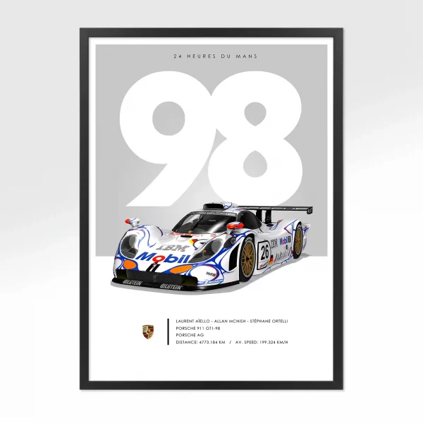 Poster 24 heures – Le Mans 1998