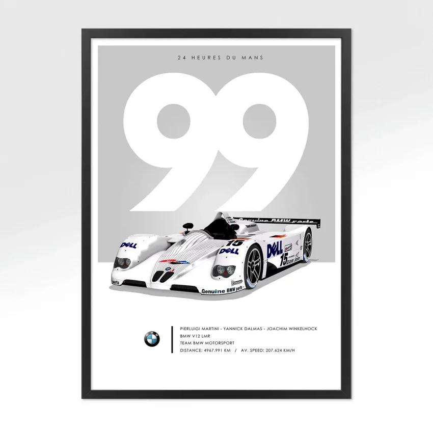 Poster 24h le mans bmw 1999