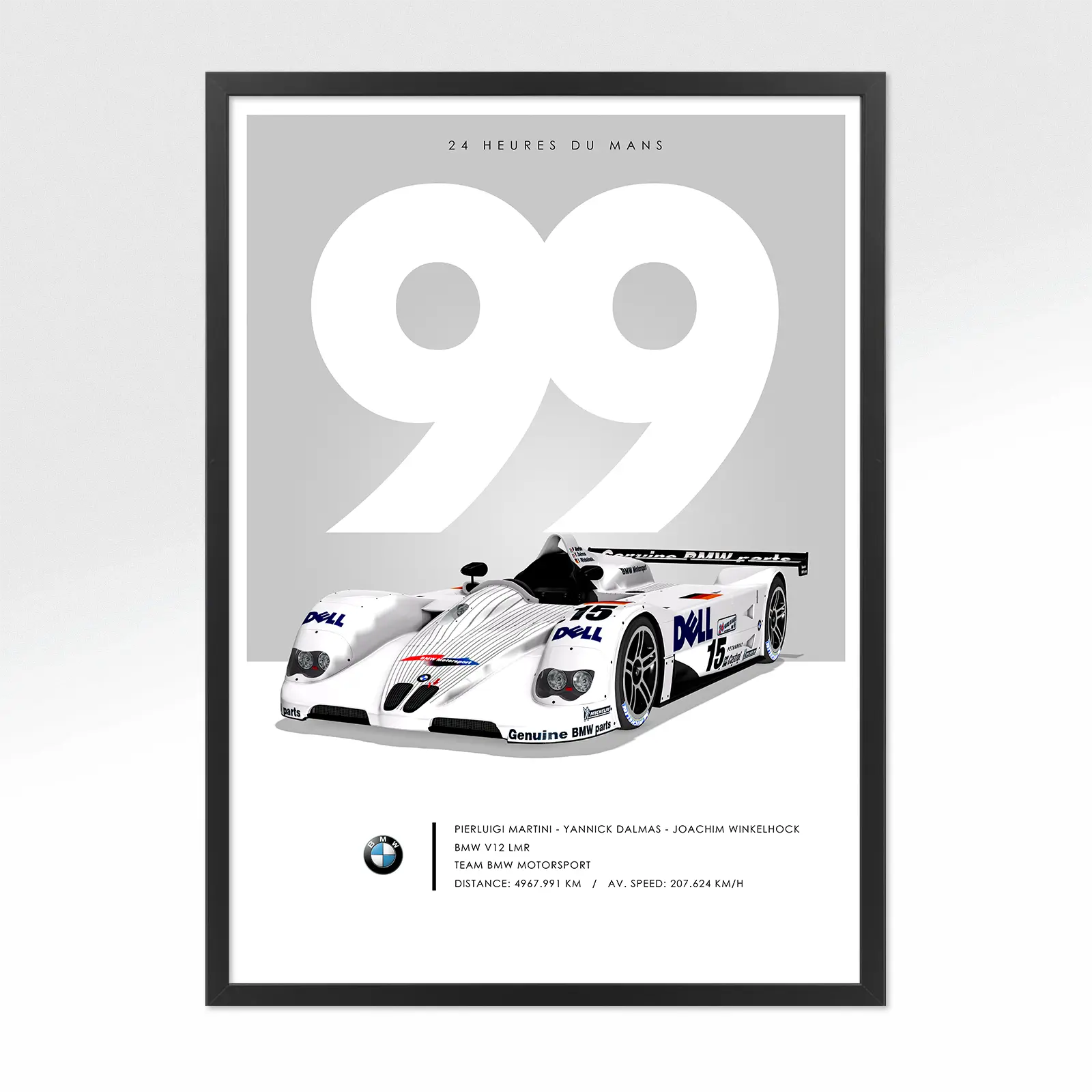 Poster 24h le mans bmw 1999