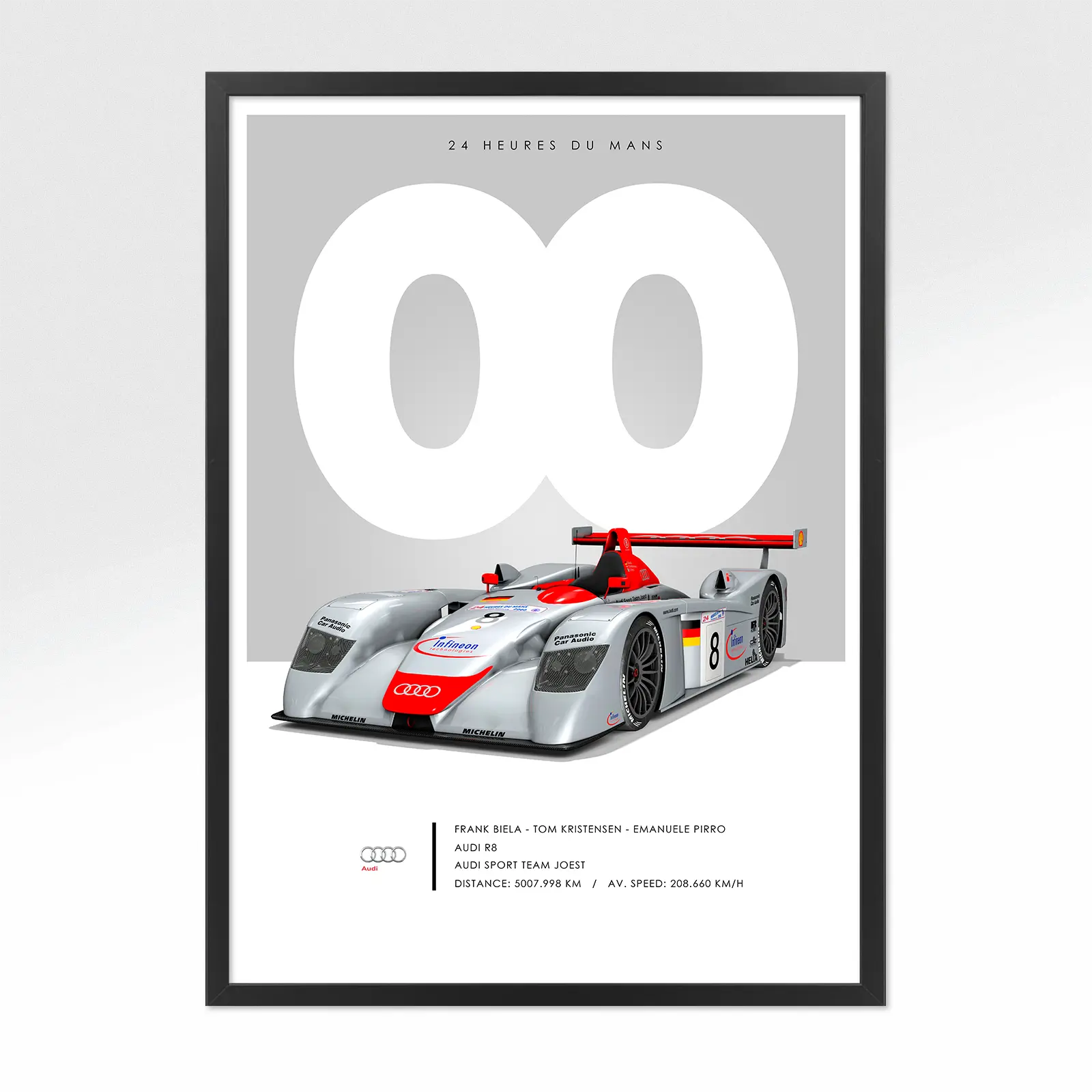 Poster 24h le mans audi 2000