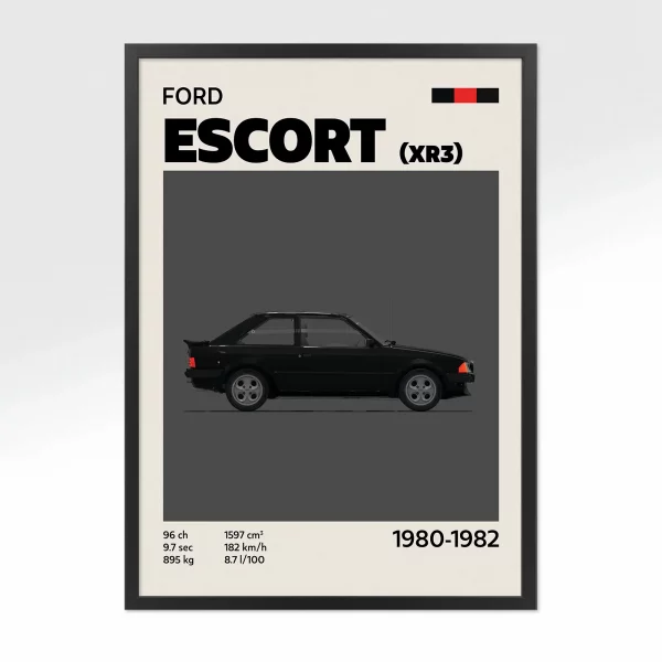 Poster Youngtimer – Ford Escort XR3