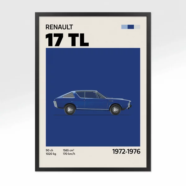 Poster Youngtimer – Renault R17 TL