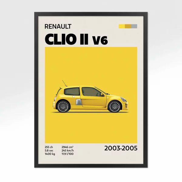 Poster Youngtimer – Renault Clio II V6