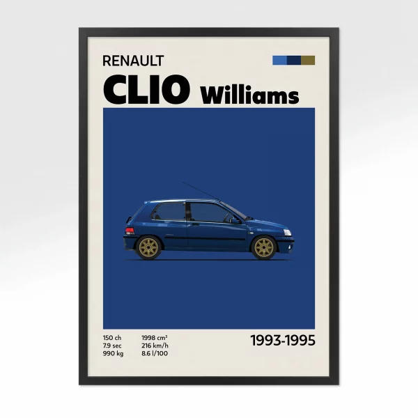 Poster Youngtimer – Renault Clio Williams