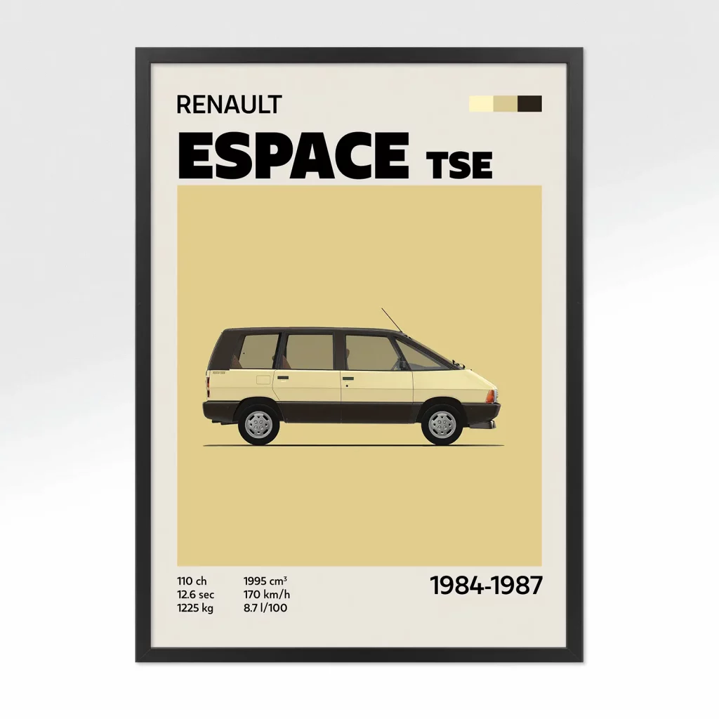 poster youngtimer renault espace