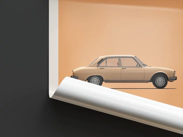 Poster Youngtimer – Peugeot 504
