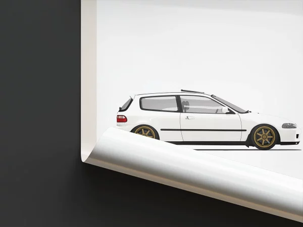 Poster Youngtimer – Honda Civic VTI EG6