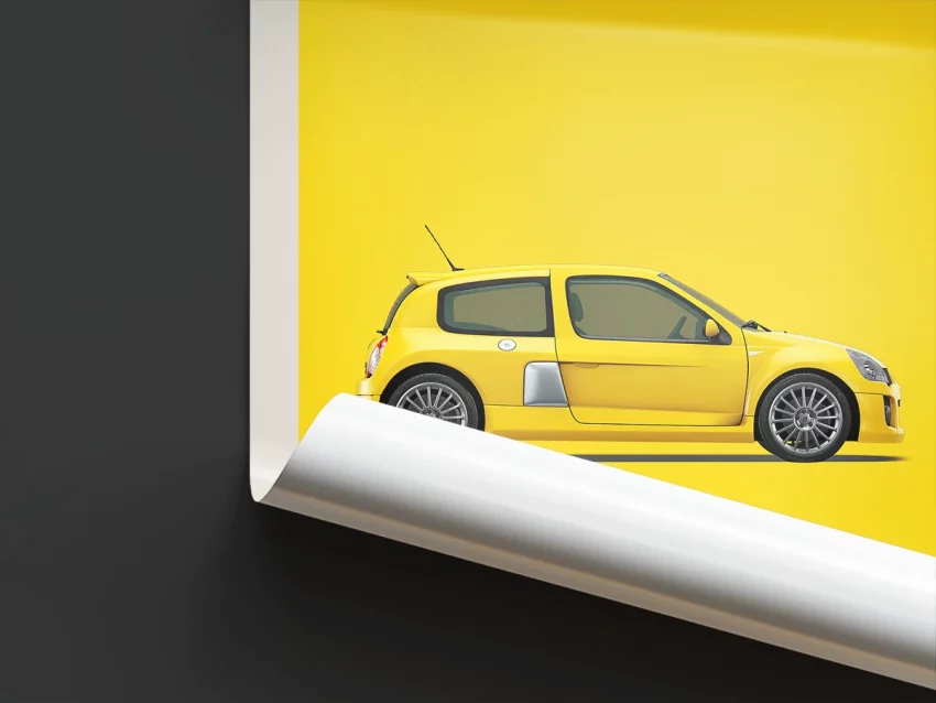 Poster Youngtimer - Renault Clio II V6 – Image 2