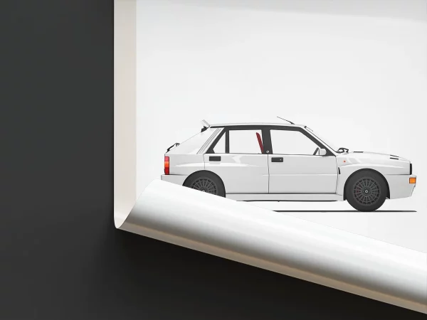 Poster Youngtimer – Lancia Delta HF