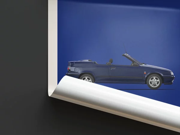 Poster Youngtimer – Renault R19 Cabriolet