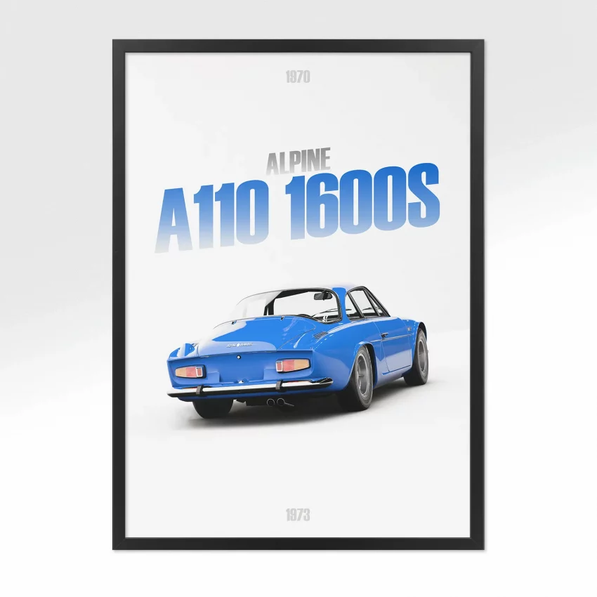 Poster Alpine A110 1600S - Vue arrière