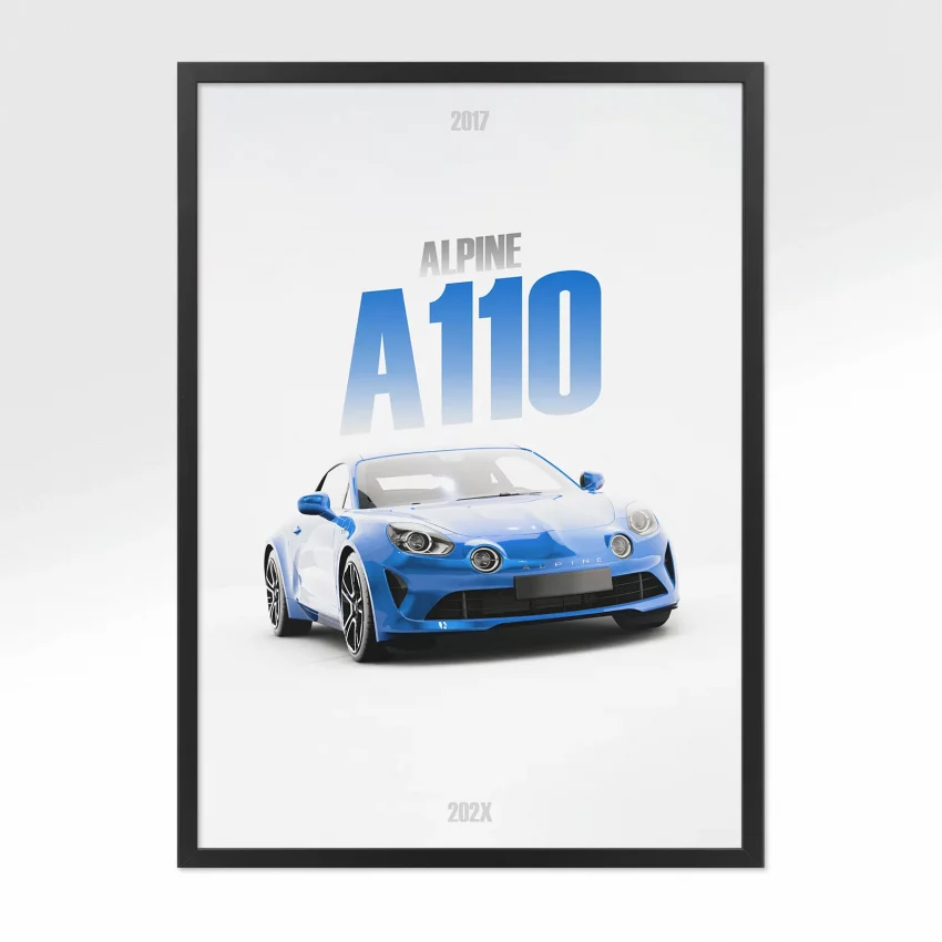 Poster Alpine A110 - Vue avant