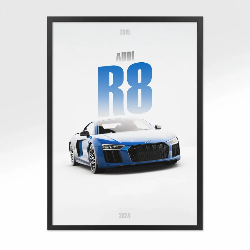 Poster Audi R8 - Vue avant