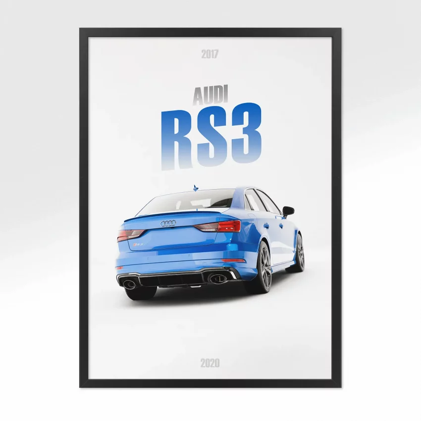 Poster Audi RS3 - Vue arrière