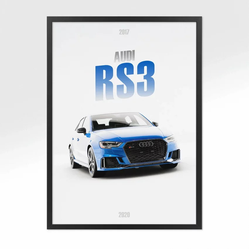 Poster Audi RS3 - Vue avant