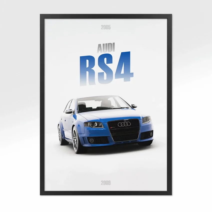 Poster Audi RS4 - Vue avant