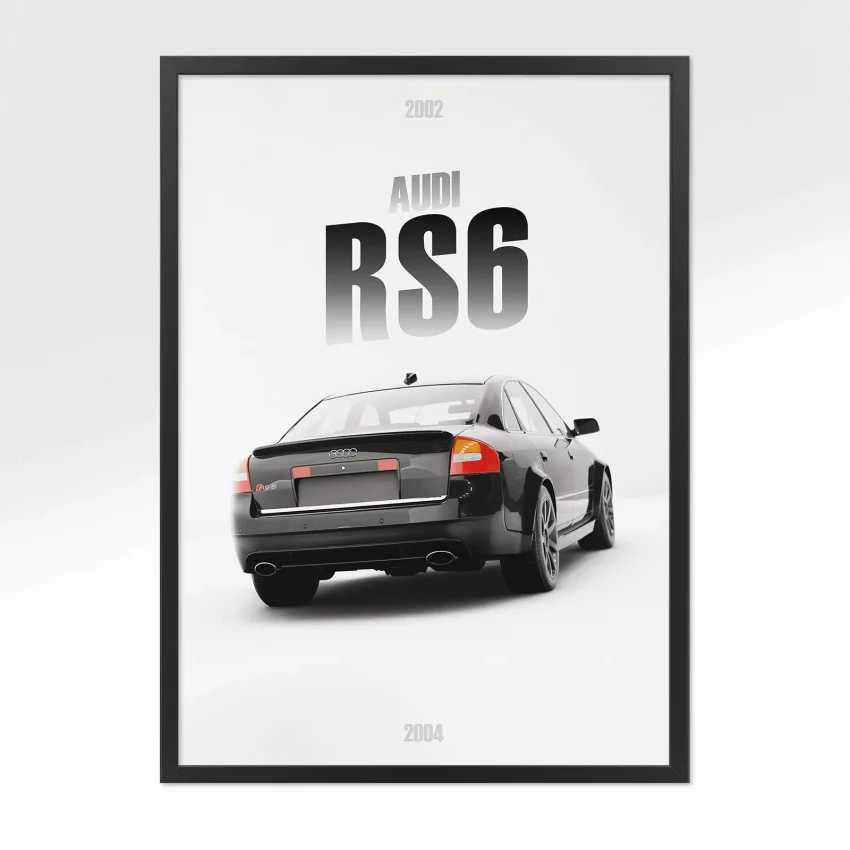Poster Audi RS6 2002 - Vue arrière
