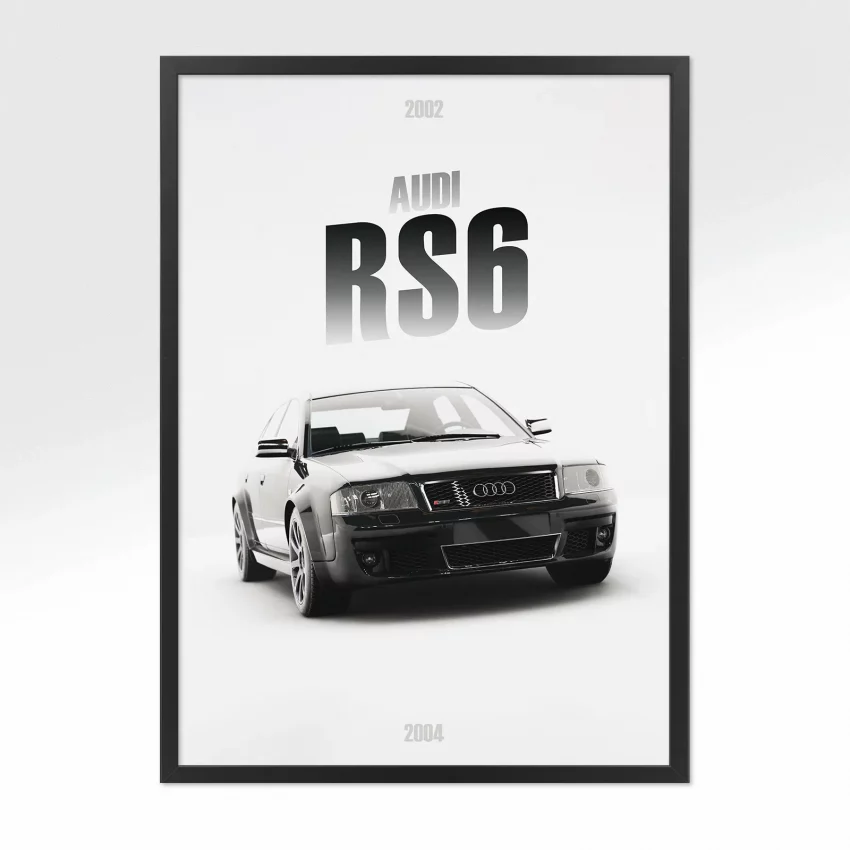 Poster Audi RS6 2002 - Vue avant