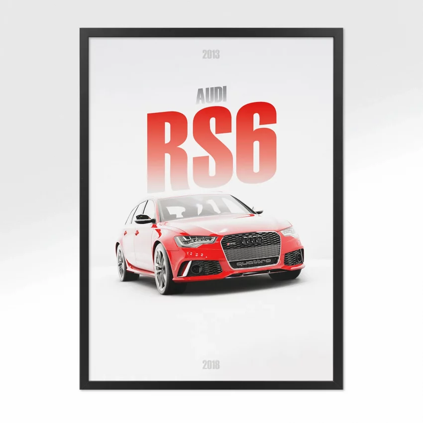 Poster Audi RS6 2013 - Vue avant