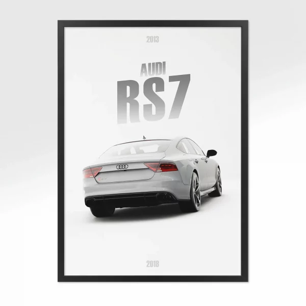 Poster Audi RS7 2013 – Vue arrière
