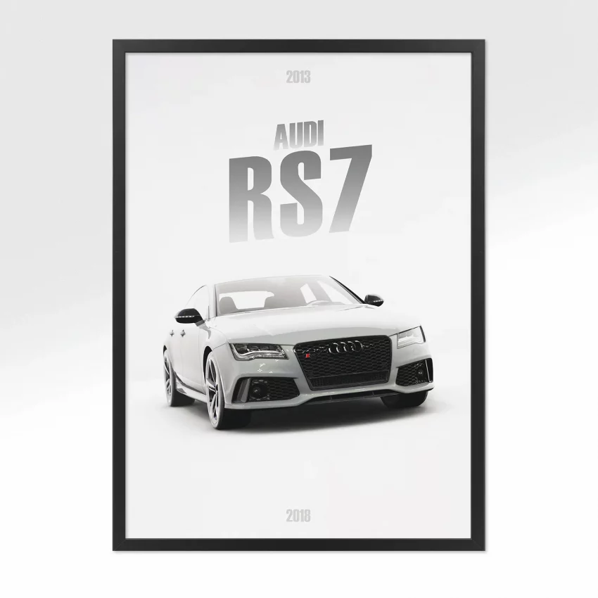 Poster Audi RS7 2013 - Vue avant