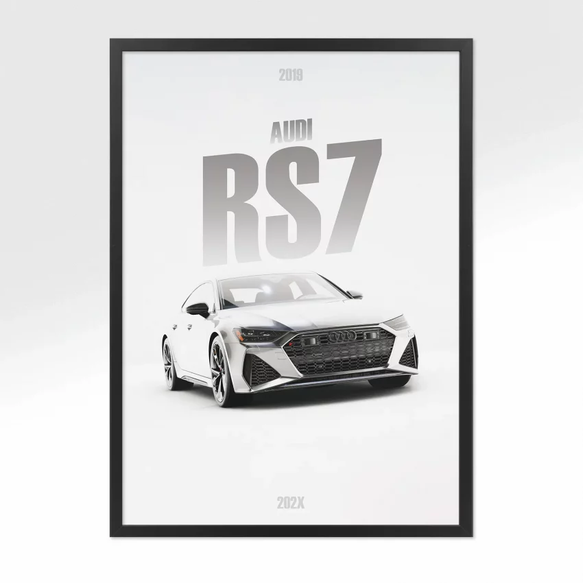 Poster Audi RS7 2019 - Vue avant