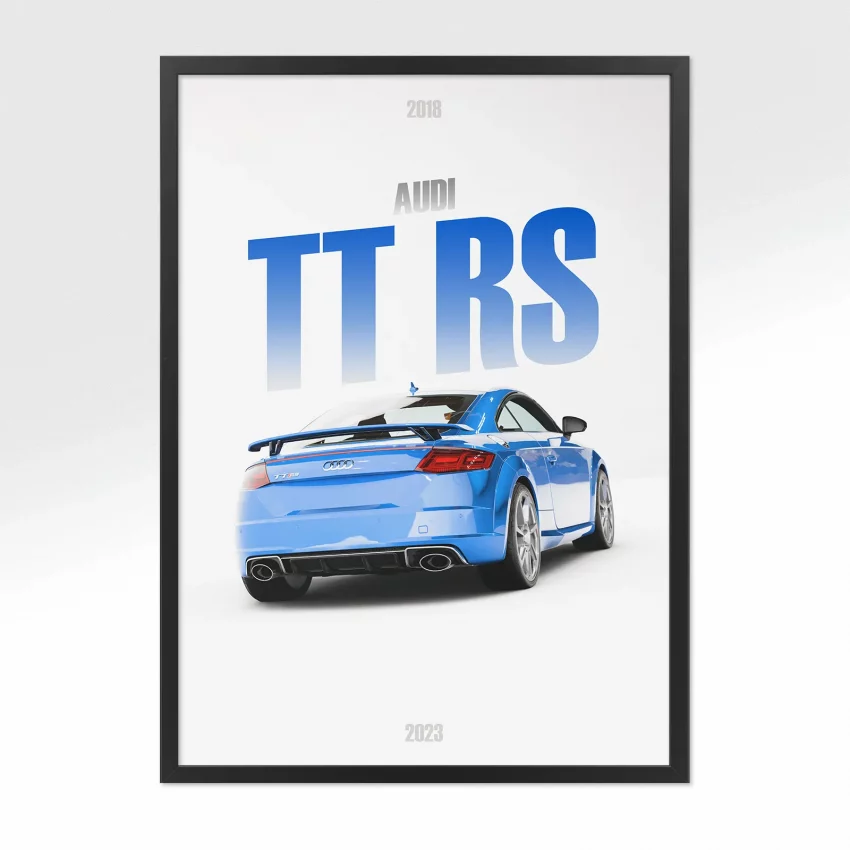 Poster Audi TT RS 2018 - Vue arrière