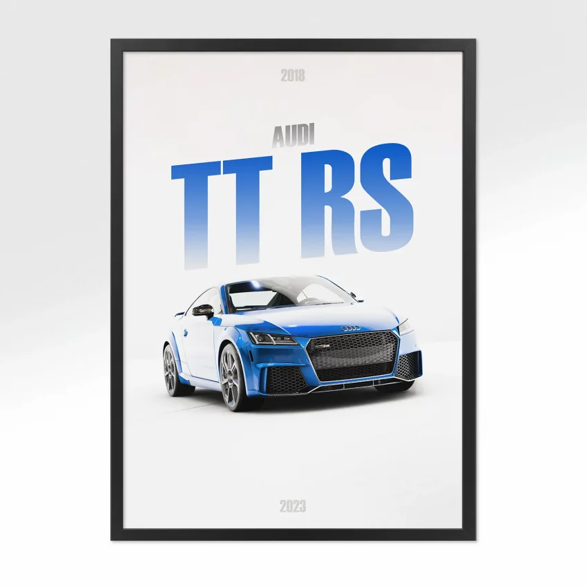 Poster Audi TT RS 2018 - Vue avant