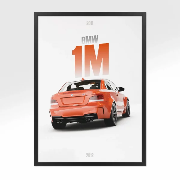 Poster BMW 1M Coupé – Vue arrière