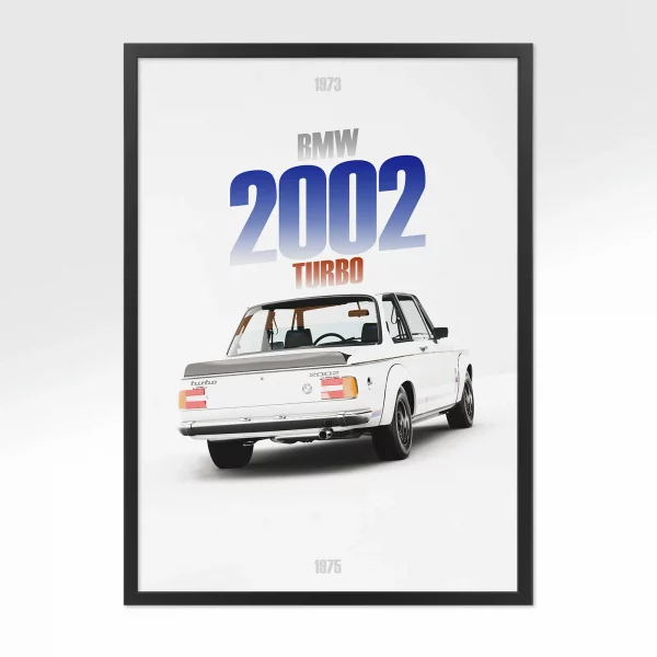 Poster BMW 2002 Turbo – Vue arrière