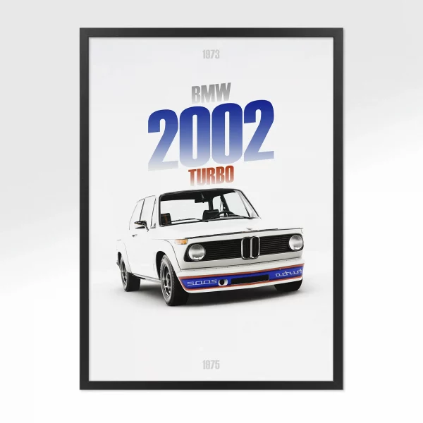 Poster BMW 2002 Turbo – Vue avant