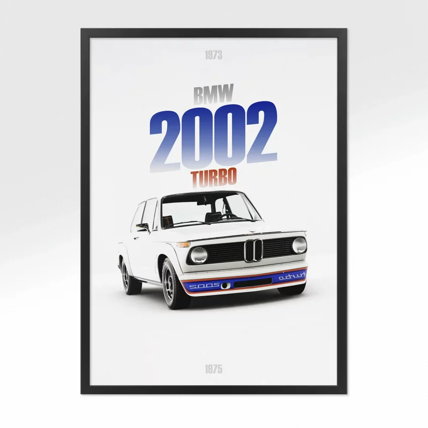 Poster BMW 2002 Turbo - Vue avant
