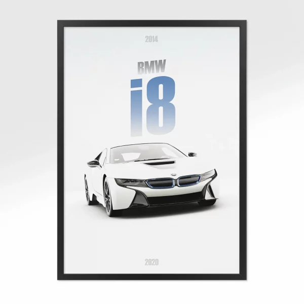 Poster BMW i8 – Vue avant