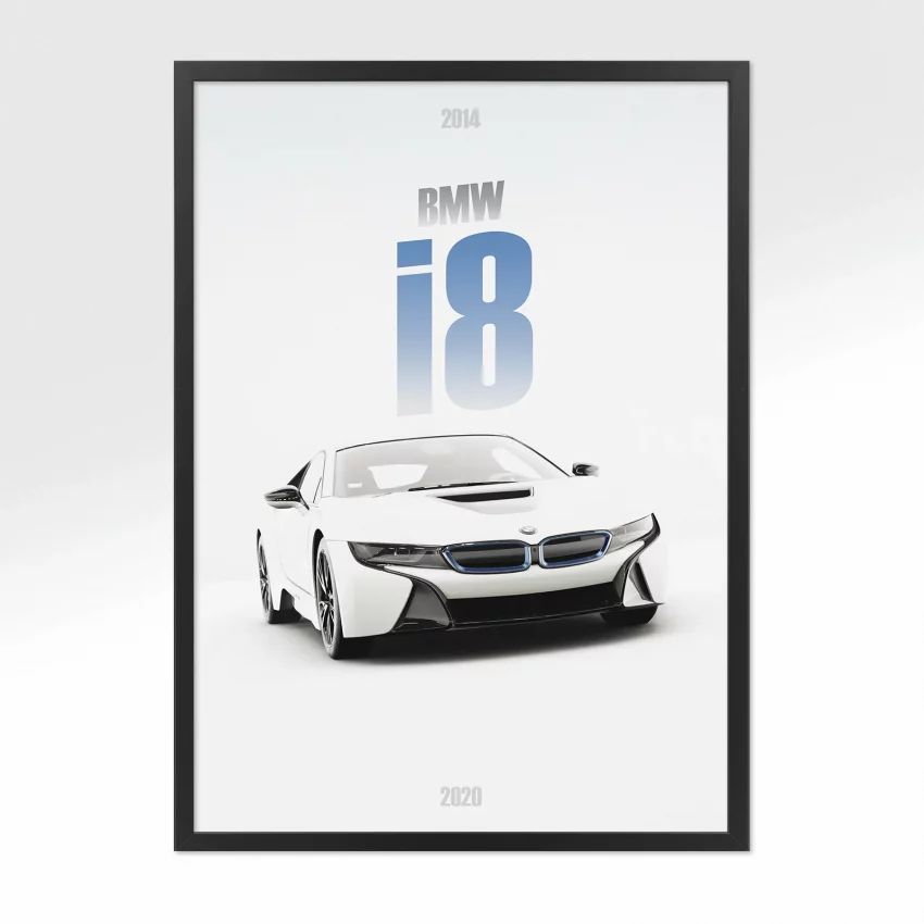 Poster BMW i8 - Vue avant