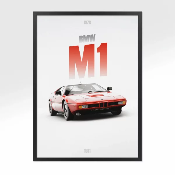 Poster BMW M1 – Vue avant