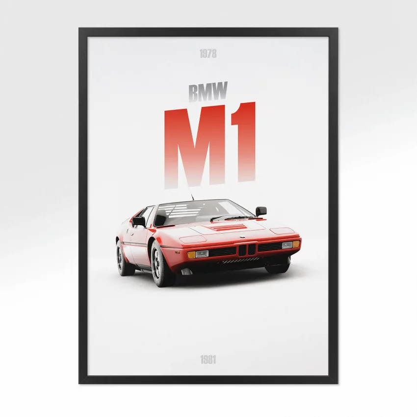 Poster BMW M1 - Vue avant