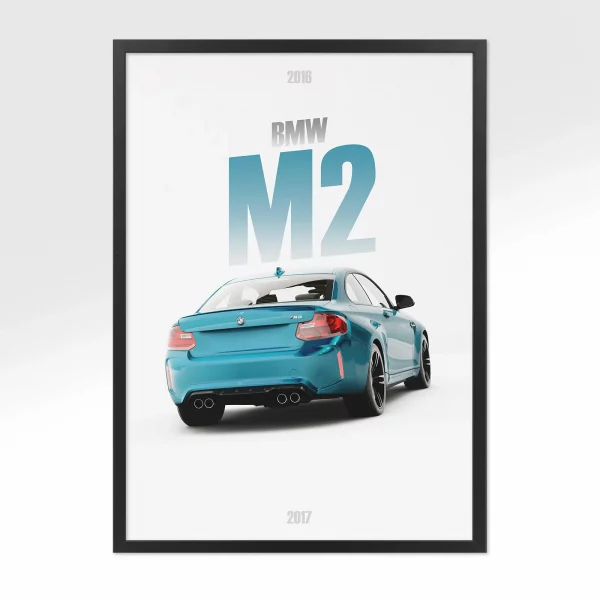 Poster BMW M2 – Vue arrière
