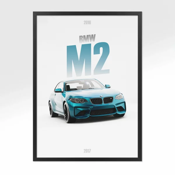 Poster BMW M2 – Vue avant